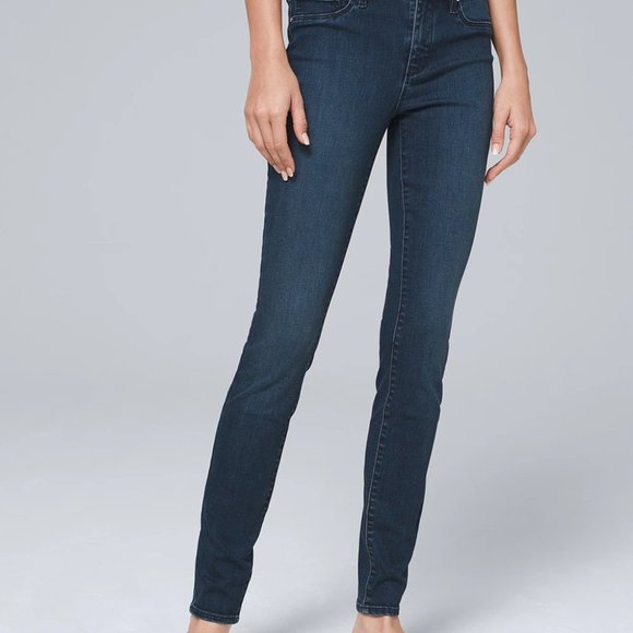 WHBM skinny distressed jeans - Picture 1 of 6